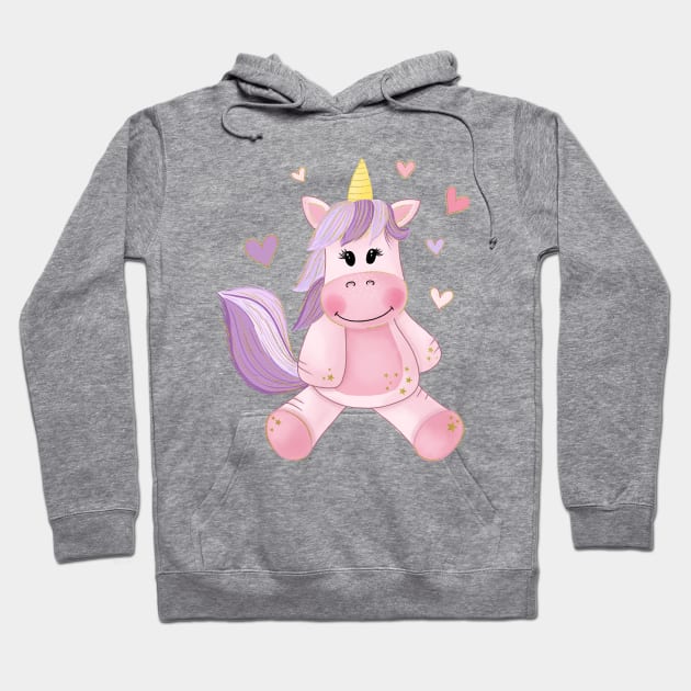 Baby Unicorn Hoodie by CalliLetters